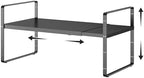 Expandable Cabinet Shelf Organizer, 16.5"~27''L, Black by jkxoo