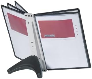 Durable Desktop Sherpa Reference System, 5 Double-Sided Panels, Black - Image 2