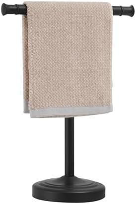 RUMOSE Matte Black Hand Towel Holder Stand Countertop Towel Rack by RUMOSE
