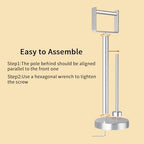 YUMORE Toilet Paper Holder Stand with Storage Weighted Base, Brushed Nickel - Image 5