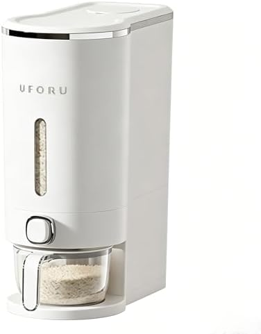 UFORU Rice Dispenser 23-25 LB,Airtight Storage Container,Measuring Cup by UFORU