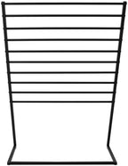 Scarf Display Stand, 10 Tier Metal Scarf Holder Organizer, Scarf Hanger Scarf Holder Scarf Organizer Belt Organizer Pants Rack Scarf Rack for Commercial Clothing Retail Store (Black, 100cm) - Image 5