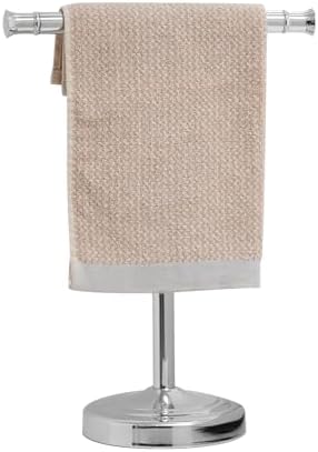 RUMOSE Polished Chrome Hand Towel Holder Stand Countertop Towel Rack by RUMOSE