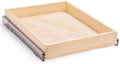 Mulush 26''W x 21''D x 3''H Pull Out Cabinet Drawer Soft Close Slide Out Wood Organizer for Kitchen, Finished, Bottom and Side Assembly (Wood Drawer Part Width is 25inch) by Mulush