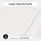 Plastic Envelopes Folders 12mil Heavy Duty, for A4 Letter Size Paper, with Snap Closure Pack, Paperwork Plastic Wallets Document Organizer (25 Pack - White, Horizontal) - Image 4