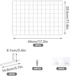 2 Sets Grid Wall Countertop Decorative Panel for Photo Display - Image 3