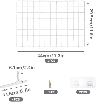 2 Sets Grid Wall Countertop Decorative Panel for Photo Display - Image 3