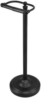 Kingston CC2000 Vintage Freestanding Toilet Paper Holder, Matte Black by Kingston
