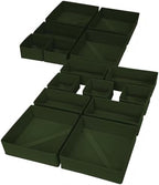 DIMJ Drawer Organizer Clothes, 15 Pack Dresser Organizer, Foldable Closet Organizers and Storage, Fabric Dresser Bins, Drawer Dividers for Nursery, Baby Clothes, Underwears, Sock (Green) by DiMJ