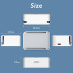 Power Strips with Cable Management Box, Surge Protector, White - Image 4
