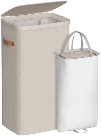 SONGMICS Laundry Basket, 100L Laundry Hamper with Lid, 1 Removable Bag by SONGMICSbySONGMICSHOME