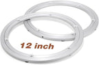 JaGely 2 Pack Lazy Susan Aluminum Turntable, 12 Inch by JaGely