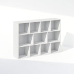 Furinno Reed Closet Organizers and Storage, 11-Cube Closet Organizer, Open Shelf Closet Storage, for Wardrobe, Bedroom, Living Room, White - Image 6