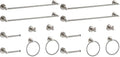 BGL Bathroom Hardware Set Brushed Nickel Bathroom Accessory Set Towel Bar 8 Pieces (Pack of 2) by BGL