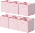 Cupic Cupid 6-Pack 13x13 Cube Storage Bins, Storage Cube Organizer, Pink by CupicCupid