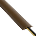 D-Line 30ft Floor Cord Cover, Floor Cable Protector, Extension Cord Cover, Protect Wires & Prevent Cable Trips, Cable Management Solution - Cord Cavity = 0.63" (W) x 0.31" (H) - Brown by D-LineUSAinc