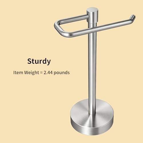 YUMORE Hand Towel Holder Stand Countertop, Pro Silver - Image 7