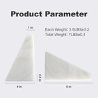 Karibiber Marble Book Ends, Non-Skid Bookends for Shelves, Composite Bookend with Natural Marble, Heavy Duty Book Stopper, Collected CDs and Oversized Books Organizer, Gold & Black Decorative Bookends - Image 3