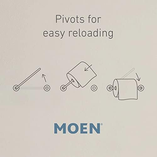 Moen Y3108CH Caldwell Pivoting Paper Holder, Chrome - Image 6