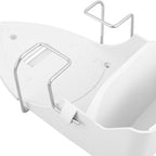 Ironing Board Hanger with Heat Resistant Hooks Wall Mounted White Set - Image 3