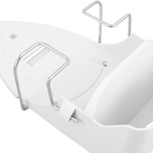 Ironing Board Hanger with Heat Resistant Hooks Wall Mounted White Set - Image 3