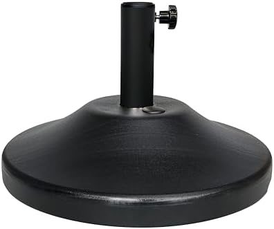 US Weight Fillable Outdoor Umbrella Base - Use with Patio Table - Black by USWeight