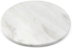 Koville 16'' Marble Lazy Susan for Kitchen Counter, White Marble Turntable for Dinning, Lazy Susans Organizer for Cabinet, Serving Rotation Spinning Tabletop Organizer Swiveling, Spice Rack Storage by Koville