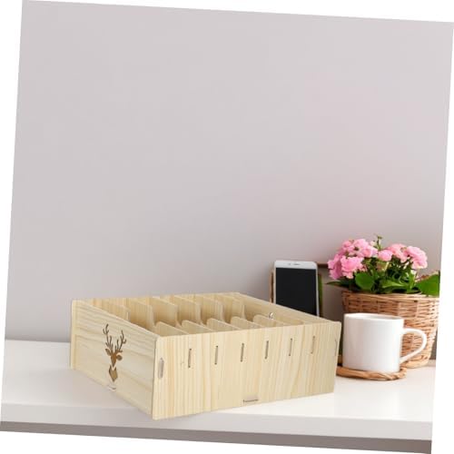 Desktop Storage Organizer Wood File Shelf for Office and Home - Image 5