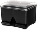 San Jamar Junior Bulk Straw Dispenser Holds 500 Straws for Restaurants, Dining Halls, and Fast Food, Plastic, 10.5 x 10.5 x 8.5 Inches, Black by SanJamar