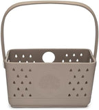 Parker Baby Bath Caddy | BPA Free & Food Grade Shower Caddy Organizer for Toys & Supplies | Quick-Dry, Sturdy & Perfect Size Shower Basket w/Handle in Neutral Colors by ParkerBabyCo