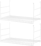 Rubbermaid 5 in. W Steel Universal Wire Closet System Added Storage Hanging Shelf (2 Pack) 2 x 2044313 by Rubbermaid