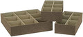 Household Essentials 3‑Piece Drawer Organizer Starter Set in Customizable Inserts of Large and Small Trays, Beige by HouseholdEssentials