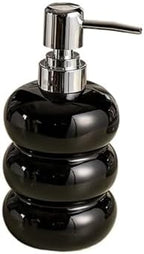 Soap Dispenser Creative Lotion Dispenser Bottle Detergent Body Wash Shampoo Laundry Detergent Hand Soap Press Empty Bottle Bathroom Soap Dispenser(Black,6.5 * 3.5 * 3.5in) by Unknown