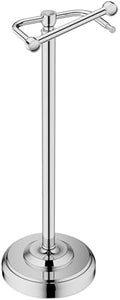 Chrome Toilet Paper Holder Stand Freestanding, Weighted Base, 22 Inch by KALLYNB