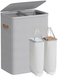 SONGMICS Laundry Basket, 170L Laundry Hamper with Lid, 2 Removable Bags by SONGMICSbySONGMICSHOME