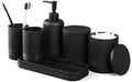 LIN CHUAN 6-Piece Bathroom Accessories Set, Modern Bathroom, Black by LINCHUAN