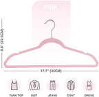 Velvet Hangers 50 Pack,Pink Felt Hangers,Durable Non Slip Hangers - Image 7