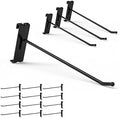 HUHOLE 32 Pack 8 Inch Black Gridwall Hooks for 3 × 3 Wire Grid Panel by HUHOLE