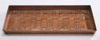 HF by LT Paris Café Pattern Metal Boot Tray, 30 x 13 inches, Antique Copper Finish - Image 2