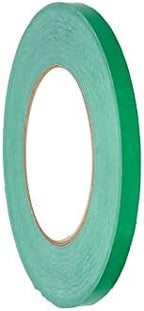 PSBM Green Poly Bag Sealing Tape with Dispenser, 6 Rolls, 2.3 Mil Thick, 3/8 Inch Wide, 180 Yards Per Roll, Total 1080 Yards, Colored Sealer Tapes for Wrapping, Packaging & Sealing Food Products - Image 2