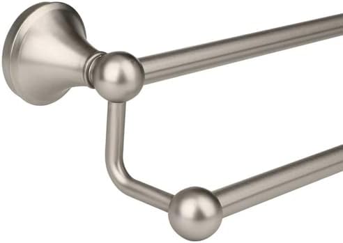 Antique Bathroom Double-Towel Bar Brushed Nickel, 24 Inch Towel Racks for Bathroom Wall Mounted,Bathroom Accessories Towel Holder,Bathroom TwoTowel Rod Hanger by Ntipox