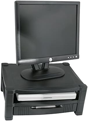 Kantek Two-Level Monitor Stand, 17" X 13.25" X 3.5" To 7", Black, Supports 50 Lbs - Image 7