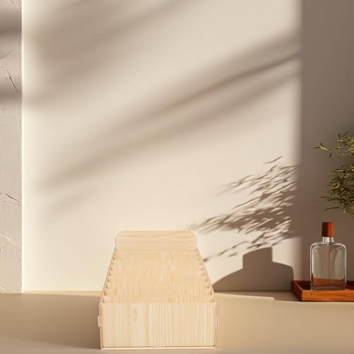 Wooden Desk Organizer Box with Multi Compartment Design for Large Capacity Sorting of Mail, Invoices, and Receipts, Versatile Placement for Home or Store, Simple and Elegant Rustic - Image 6