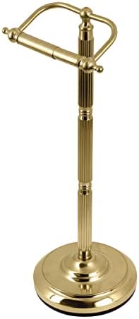 Kingston Brass CC2107 Georgian Freestanding Toilet Paper Holder, Brushed Brass 21.5 x 8.38 x 7.5 by Kingston