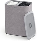 Joseph Joseph Tota 90 liter/23.8 gallon Laundry Hamper Separation Basket with lid, 2 Removable Washing Bags with Handles - Gray by Unknown