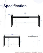 Nxconsu Expandable Shelf for Cabinets, Cabinet Shelf Riser, 8.6" Black - Image 3
