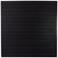 FRAYSCENT Slat Wall Paneling Garage Wall Organizer, Slatwall Panels Garage Tool Organizer Wall Mount Garage Slat Wall Storage Systems, Slat Board PVC Wall Panels Garage Storage (Black, 4ftx4ft) by FRAYSCENT