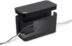 Bluelounge CableBox Mini Cable Management with Small Surge Protector, Black (CBM-BL) - Image 5