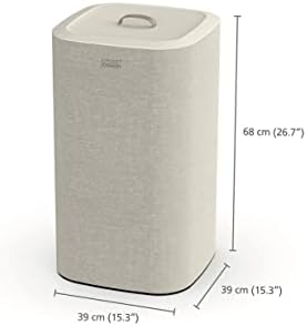 Joseph Joseph Tota 60 liter/15.8 gallon Laundry Hamper Separation Basket with lid, 2 Removable Washing Bags with Handles- Ecru - Image 2