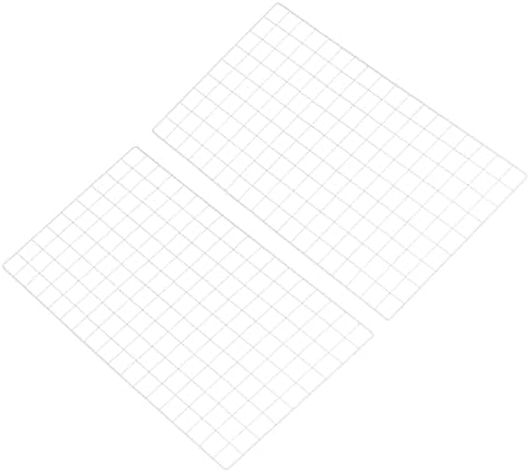 PATIKIL 37"x18" Wire Grid Panel, 2 Pack Board Photo Pictures Memo Display Grid Panels Hanging Organizer Wall Decorative Panel for Home Office Wedding, White by PATIKIL